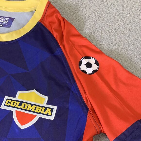 Colombia Soccer Shirt Mens Medium Jersey Replica Futbol Chamisa Xcelsius Active - Picture 7 of 14
